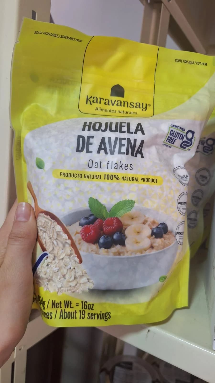Avena en hojuelas 454grs