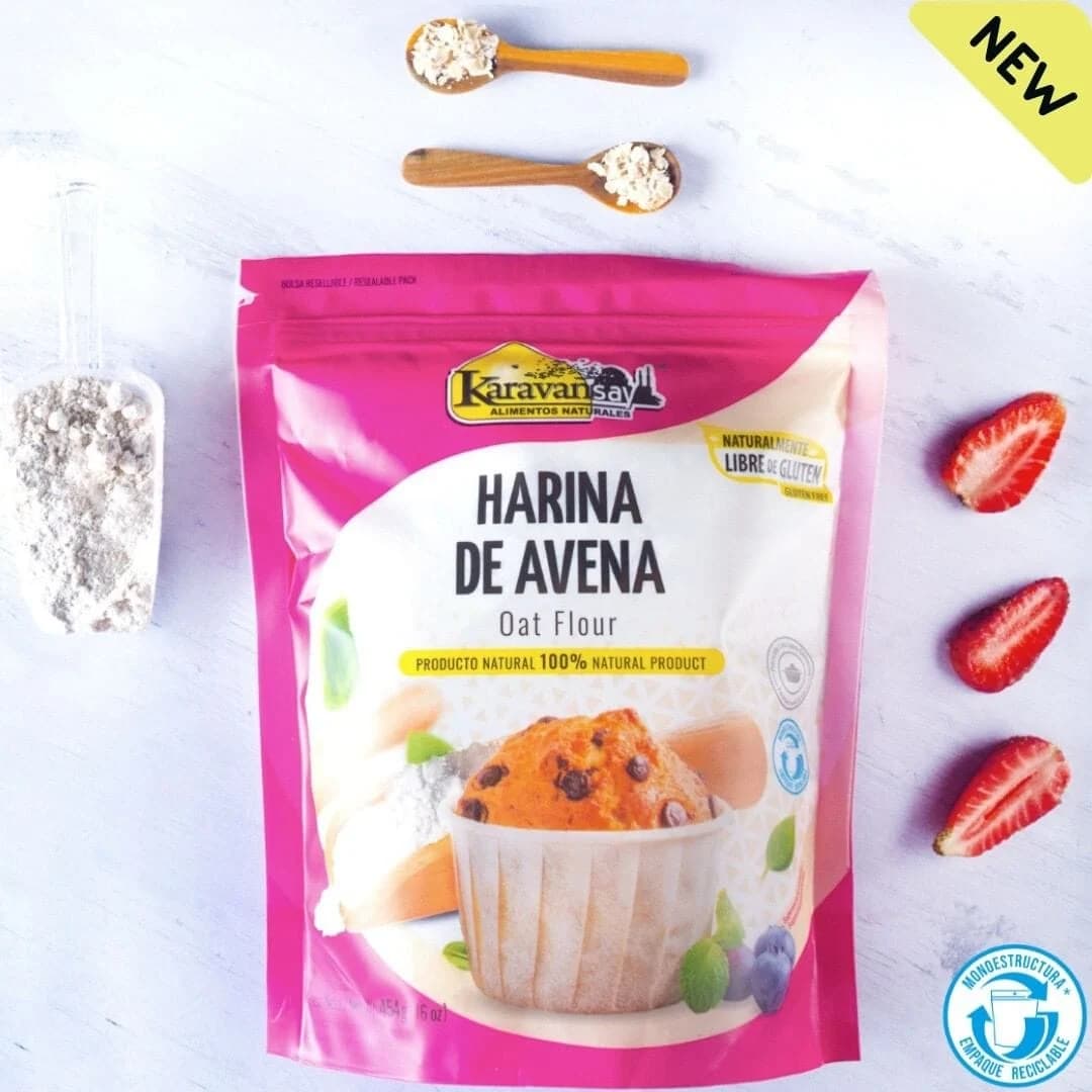 Harina de avena x 454 grs