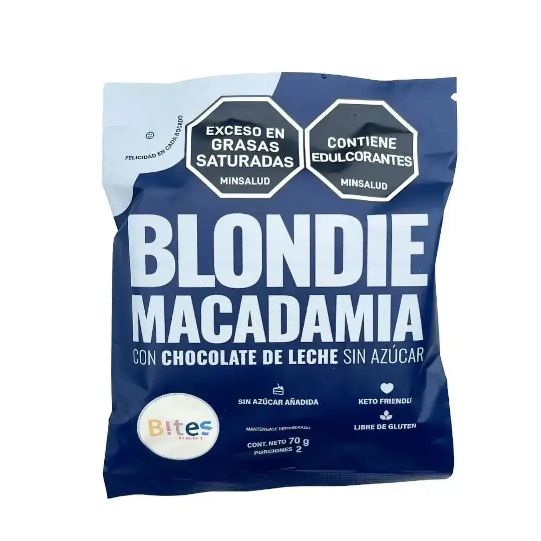Blondies Macadamia Bites sin azúcar