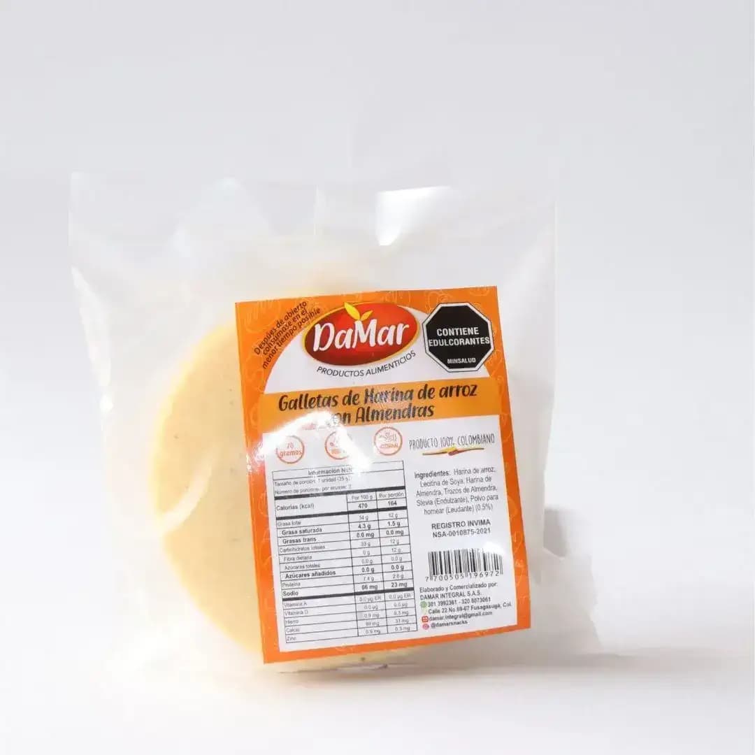 Galleta Damar x 2 unidades Almendras