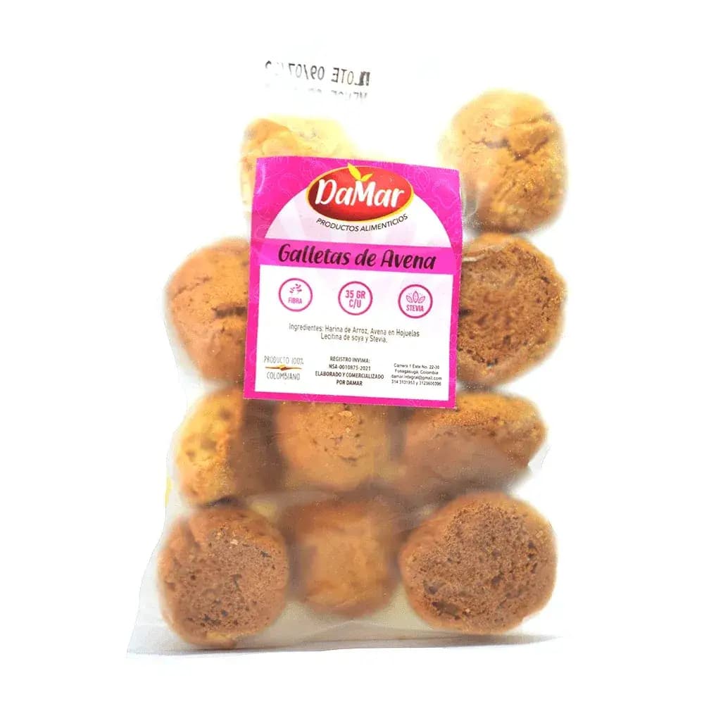 Galletas Damar x 12 Unidades Avena