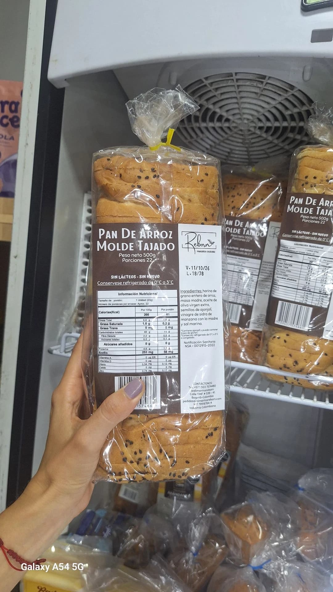 Pan de arroz tajado Reborn