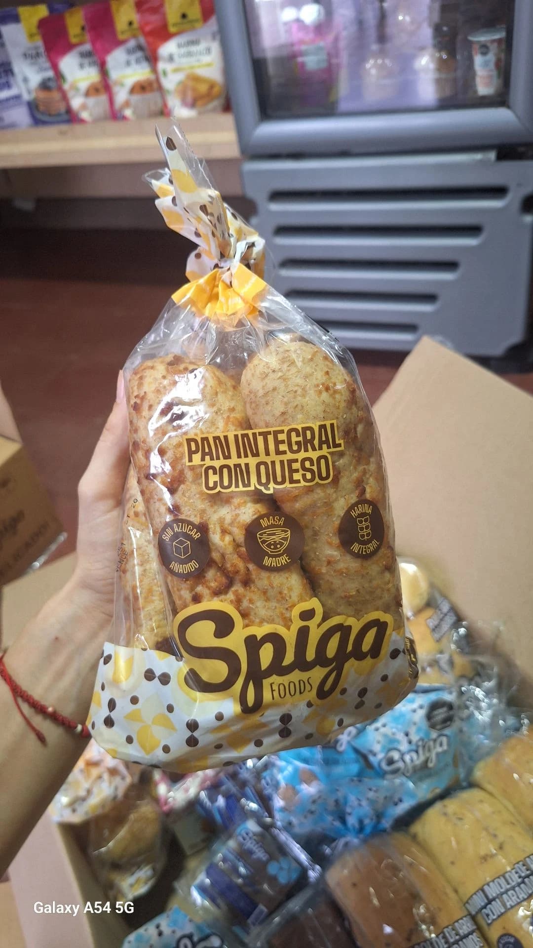 Pan integral con queso Spiga