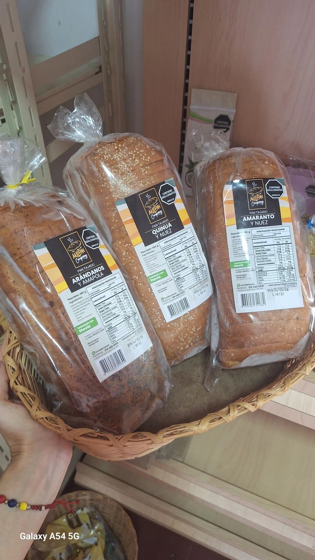 Pan tajado de ciruela linaza Mildan