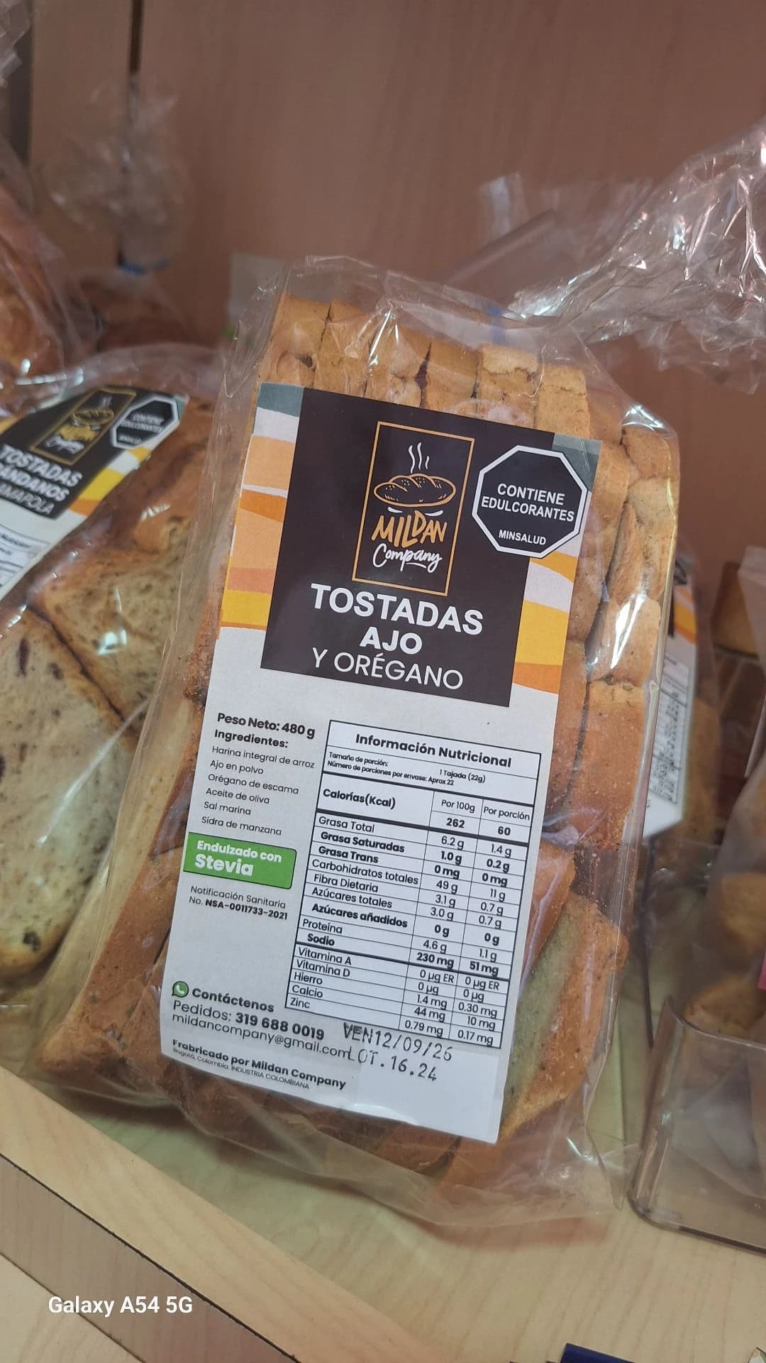 Tostadas mildan