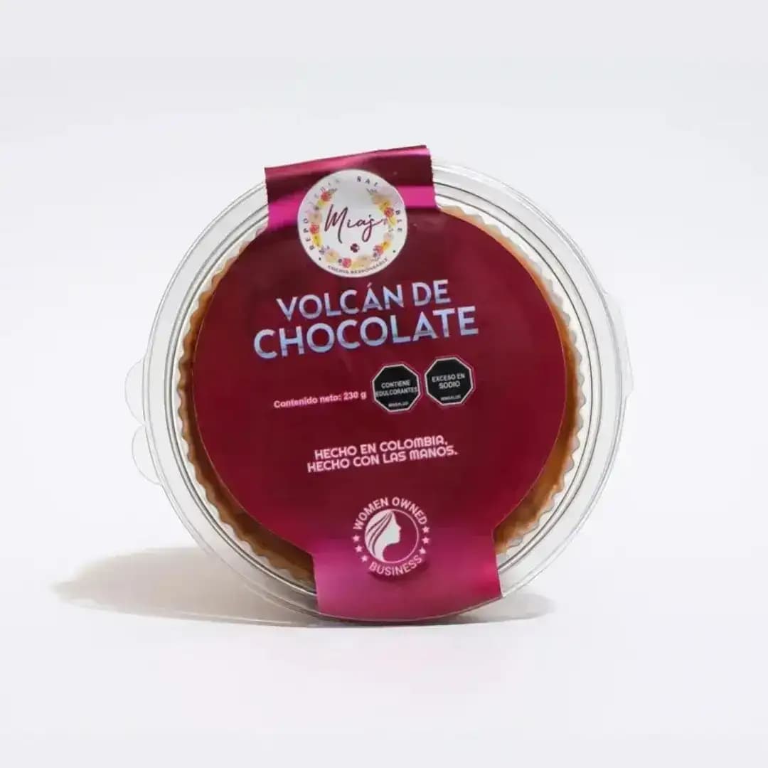 Volcán de chocolate